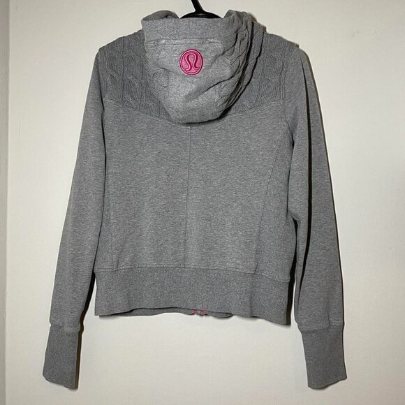 Lululemon Fireside Cable Knit Hoodie size 10 - Picture 5 of 6